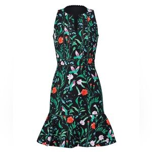 Kate Spade New York Jardin Tile Jacquard Dress